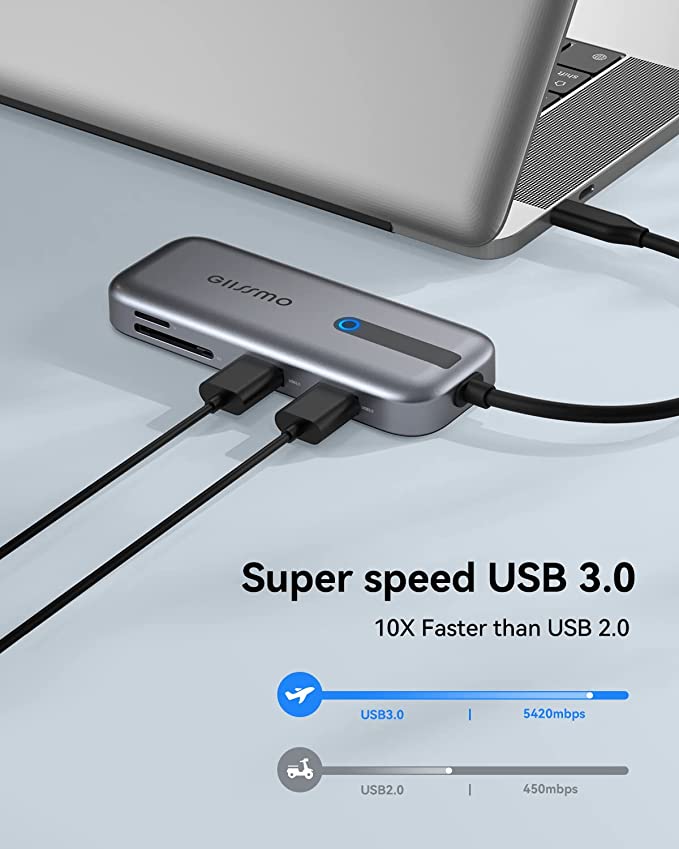 GIISSMO 7-in-1-USB-C-Hub-Multiport-Adapter