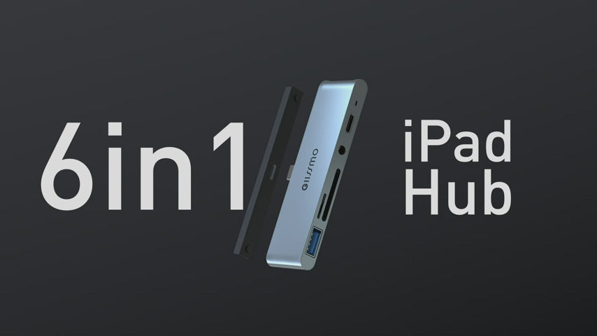 GIISSMO 6-in-1 iPad Pro USB C HUB